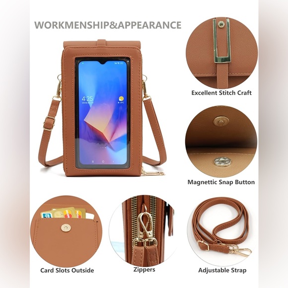 Forever Young Crossbody Bag, color tan - Picture 4 of 6